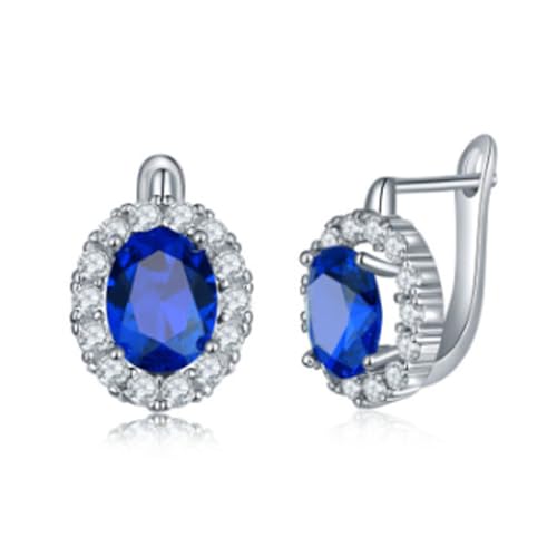 Funkelnde Stecker Set Ohrringe Mehrfarbige Steine ​​Allergie Sichere Materialien Leichte Komfort Formale Gelegenheit Juwelier Mode MulticoloroRringe Für Partys von amangul