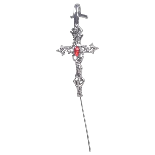 Gothic Croses Ohrringe Punk Styles Legierungsohrohrschstene Für Empfindliche Ohren Dunkler Ästhetischer Schmuck Perfekt Für Konzerte Und Tägliche Kleidung Alternative Modeohrringe von amangul