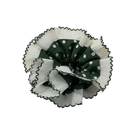 Haargummi mit gepunktetem Spitzenbesatz für Frauen und Mädchen, mehrlagig, elastisch, französisches Haarstyling-Werkzeug von amangul