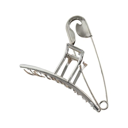 Haarstyling Haarklemme Clip Mit Großer Nadel Gekreuztem Anhänger Dekors Nicht Klima Pferdeschwanzhalter Für Frauen Teenager Friseur Metall Haarklaue Clip Mit Gekreuzten Design von amangul