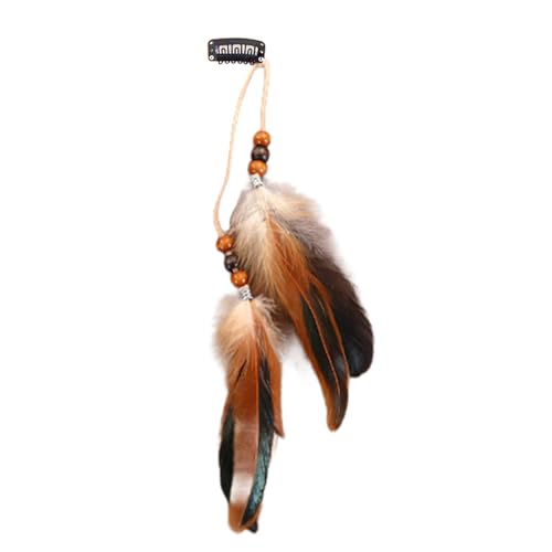 Handgefertigtes Haar-Accessoire mit Federn, langes Haarband für Frauen zur Verschönerung und Festival-Styles Handgefertigtes Haar-Accessoire mit Federn, langes Haarband für Frauen zur Verschönerung und Festival-Styles von amangul