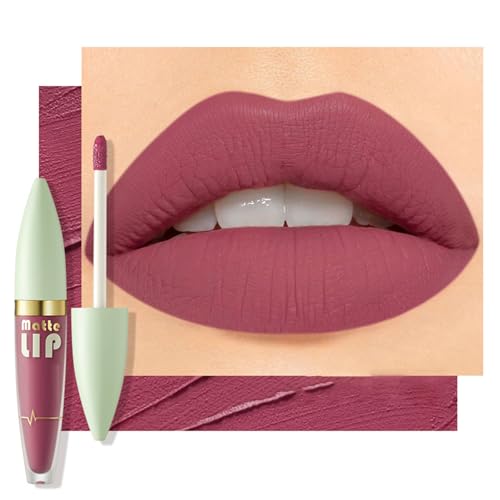 Matter Flüssiger Lippenstift Für Frauen Modisches Lippen Make Up Langlebig Hochpigmentiertes Glanz Mit Verschmutzproofem Finish Alltagsfarbe von amangul