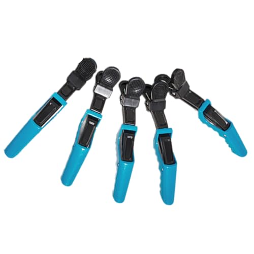 Packung Mit 5 Hellen Doppelscharnierhaarclip Für Frauen Frisur Professioneller Salon Verwenden Sie Helle Farbe Entenbill Haarklemme von amangul