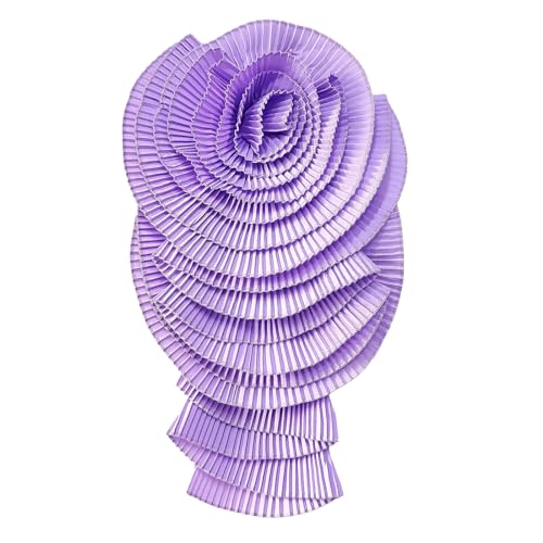 Stilvolle Gekräuselte Blumenanlagernadel Für Kleider Und Hemden Auffällige Falten Blumenbroschen Bluse Ornament Stillern Modeschmuck von amangul