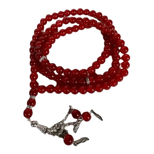 Stilvolles Religionsgeschenk Tasbih mit 99 Gebetsperlen Muslime Rosenkranz Perle Handkette Handkette Religion Eid Geschenk Tasbih Armreif, Einheitsgröße, Wie beschrieben, Wie beschrieben von amangul