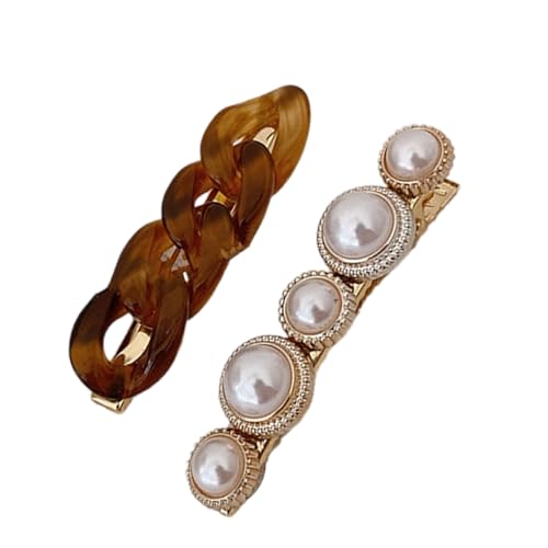 amangul Elegante Haarspange, süß, modisch, flache Haarspange, Haarschmuck, elegante Haarspange für Sträuße, (B) von amangul