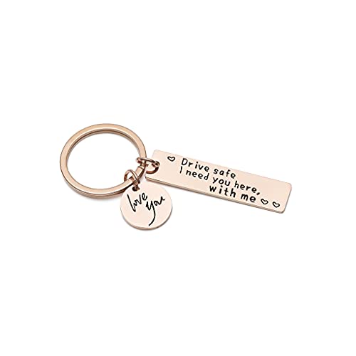amangul Fahrsicherheit Keychain Drives Safe Ich Brauche Sie Hier Mit MES Black Keyring Geburtstag Freund von amangul