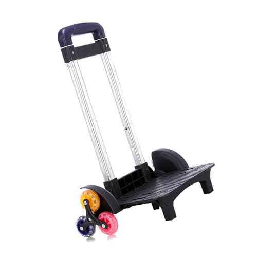 amangul Faltbarer Trolley Karren 6 Rucksack Mit Teleskopgriff Gepäck Reisehand Für Student Boy Girl Rucksack Falten Sie Mit Teleskopgriff Für Schultasche von amangul