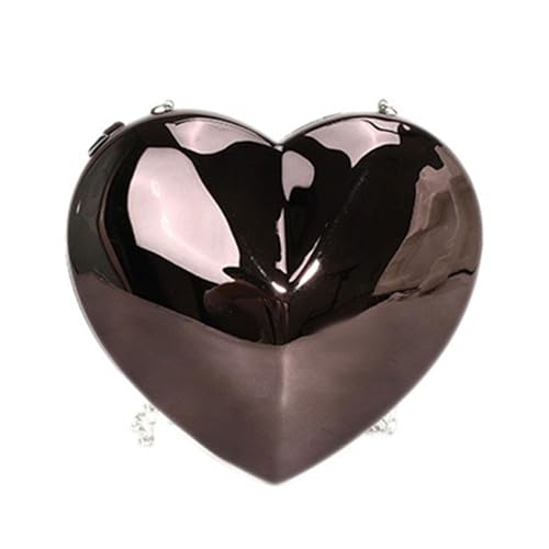 amangul Frauen Abendbeutel Kette Gurt Schulterkreuzkörper Herzförmige Clutches Acryl Satchel Handtasche Für Party Frauen Herzgeformte Schulter Acryl Clutch Handtasche von amangul