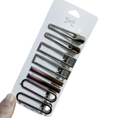 amangul Haarnadeln mit Entenschnabel für Damen, Teenager, dünnes Haar, süße Haarnadeln, vielseitiges Haar-Accessoire, sicherer Halt, silberfarben, 6 Stück von amangul