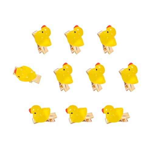 amangul Haarnadeln mit gelben Enten für Kinder, Mädchen, Schule, Familienfeier, Party, 10 Stück amangul Haarnadeln mit gelben Enten für Kinder, Mädchen, Schule, Familienfeier, Party, 10 Stück von amangul