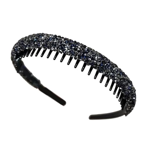amangul Haarreif für Mädchen, schwarz, gezahnt, weich, elastisch, hohe Elastizität, Haarband, vielseitiges Haar-Accessoire (Molan) von amangul