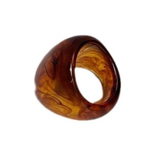 amangul Kaffeetonharzringe Vielseitige Kaffee Ringe Orament Ergänzen Sowohl Lässige Als Auch Formelle Kleidung Einzigartiger Schmuck von amangul