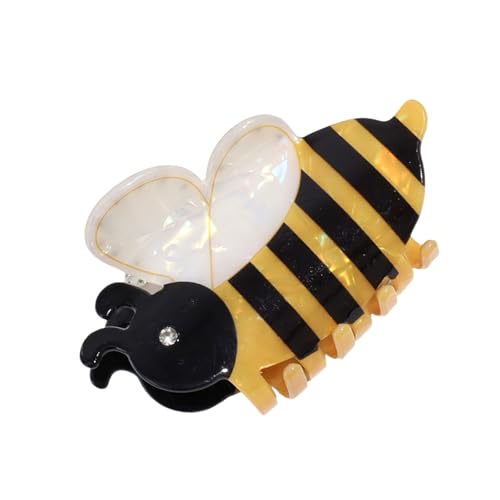 amangul Modische Bienen-Haarklammer, sicherer Halt, vielseitiger Haarstyling-Clip für verschiedene Frisuren und Altersgruppen (groß) von amangul