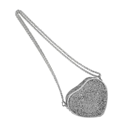 amangul SPARKLING STECKING Herzform Geldbeutel Crossbody Tasche Valentinstag Kleine Umhängetasche Für Frauen Und Mädchen Party Kupplung Geldbörse von amangul