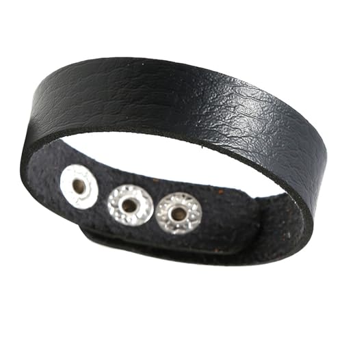 amangul Schwarzes PU Lederarmband Verstellbares Design Für Männer Und Frauen Vielseitiger Täglicher Kleidung Schmuckgeschenk Mehrzwecklederschmuck Schmuck von amangul