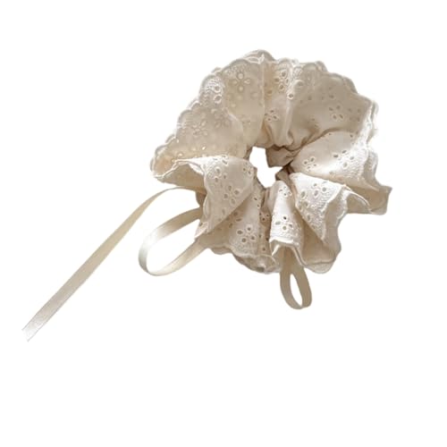 amangul Spitzen-Haargummis für Damen und Mädchen, übergroßer Pferdeschwanz-Halter, bequemer Haargummi für den täglichen Gebrauch (wie abgebildet) von amangul