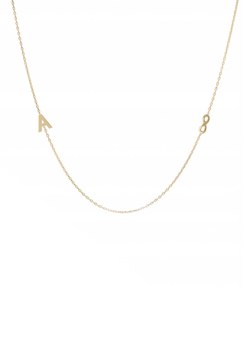 Buchstabenkette Infinity Kette Unendlichkeitszeichen Personalisierte Initialkette Halskette Namenskette Unendlichkeit von amberemotion