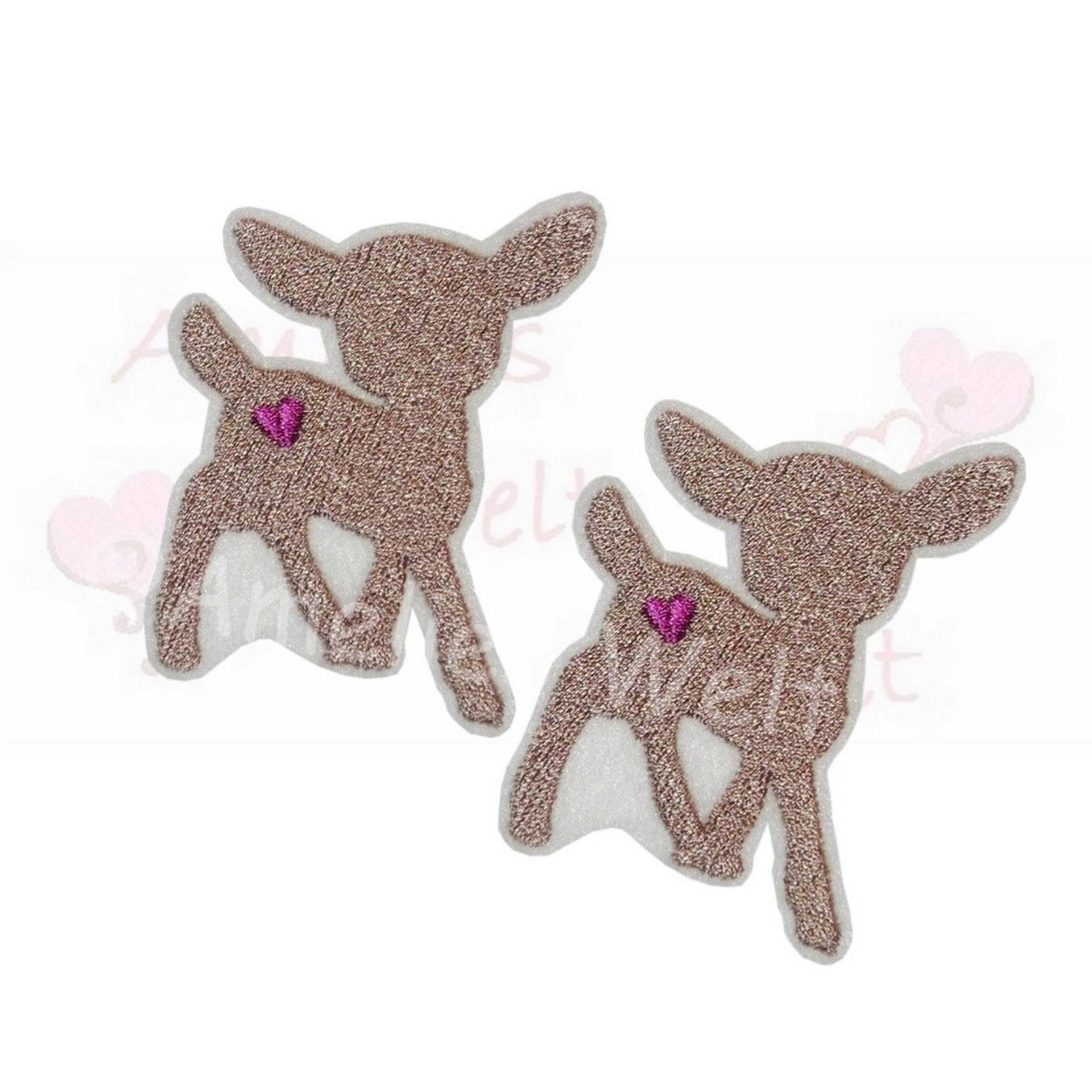 2 X Reh Button Applikation Aufbügler Aufnäher Set Gestickt Deer Patch Embroidery 2 X Reh Button Applikation Aufbügler Aufnäher Set Gestickt Deer Patch Embroidery von ameliesweltstickt