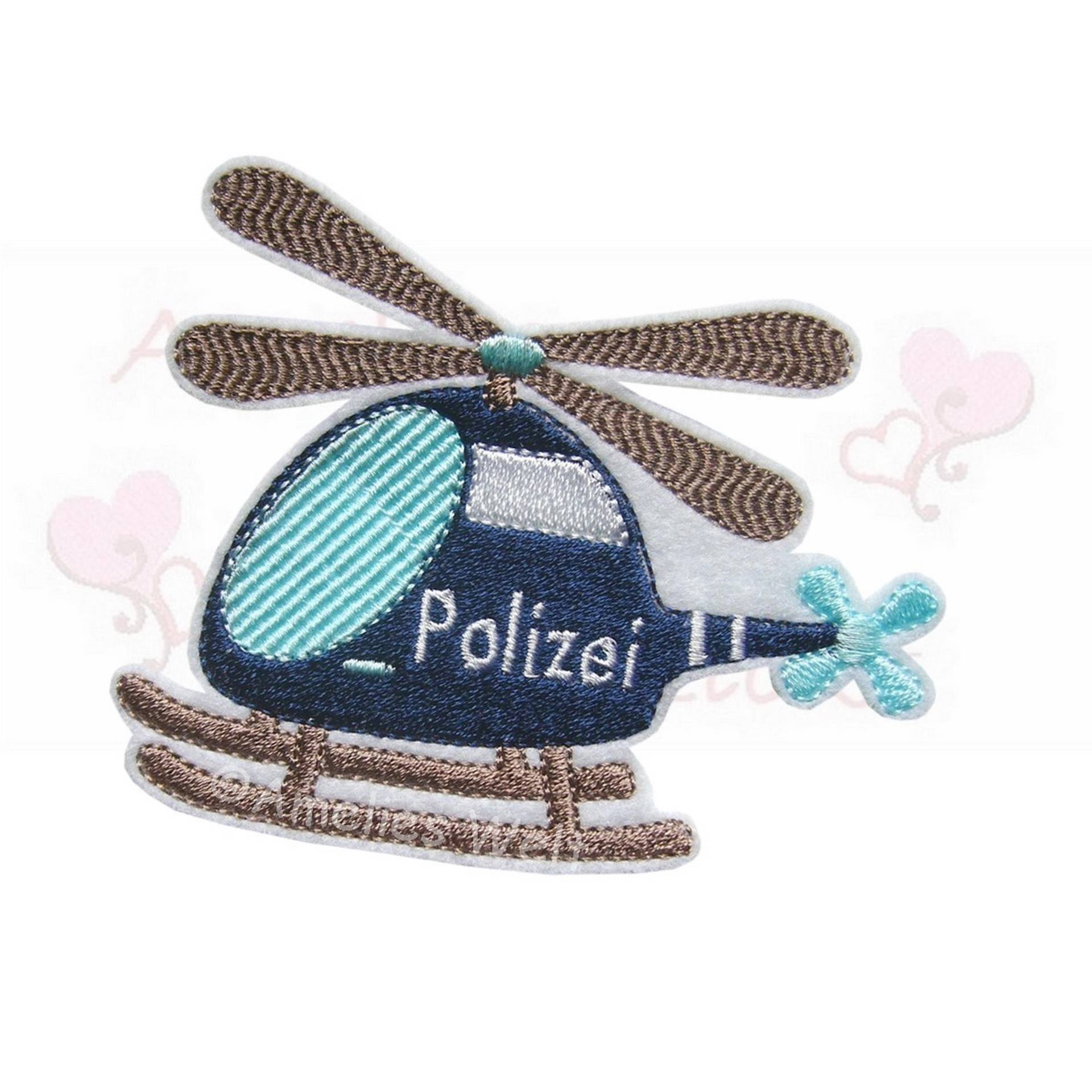 Applikation Aufnäher Polizei Hubschrauber Gestickt Flicken Patch Für Kinder Zur Einschulung Auf Schultüte Schulkind Button Applikation Aufnäher Polizei Hubschrauber Gestickt Flicken Patch Für Kinder Zur Einschulung Auf Schultüte Schulkind Button von ameliesweltstickt
