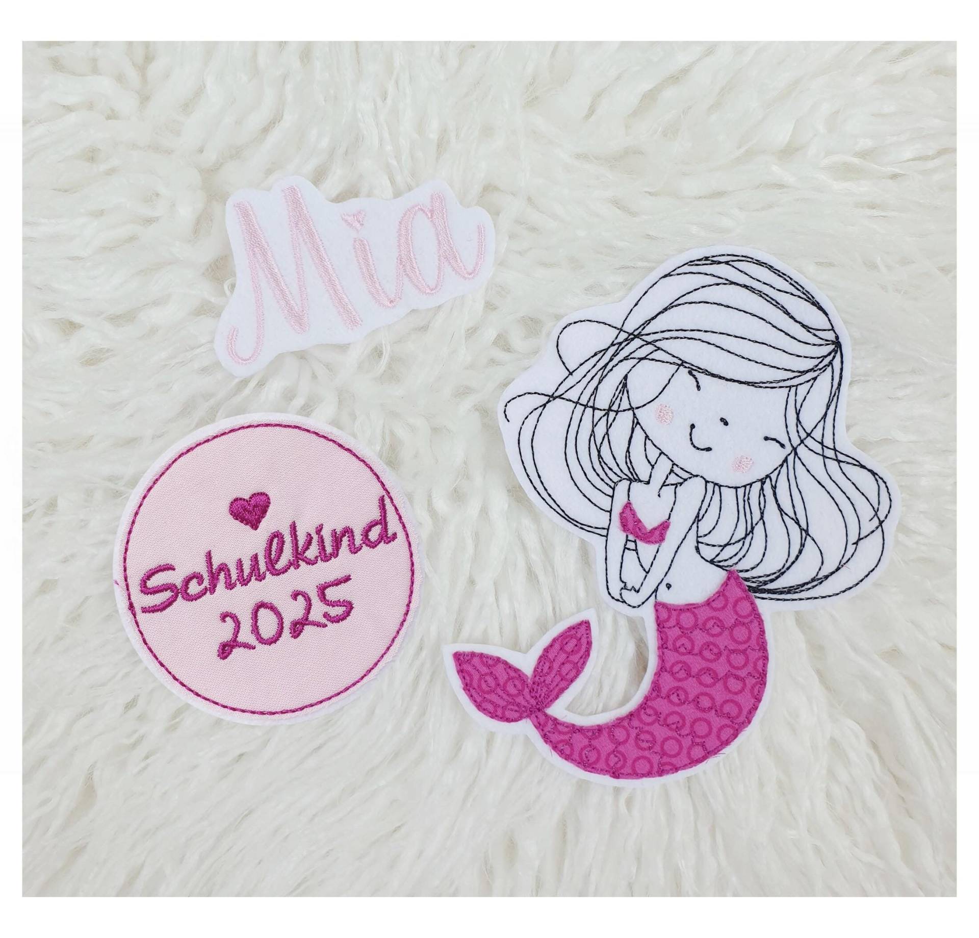 Applikation Aufnäher Schultüte Meerjungfrau Set 3 Teilig Mädchen Flicken Patch Button Filz Handmade Gestickt Mit Name Applikation Aufnäher Schultüte Meerjungfrau Set 3 Teilig Mädchen Flicken Patch Button Filz Handmade Gestickt Mit Name von ameliesweltstickt
