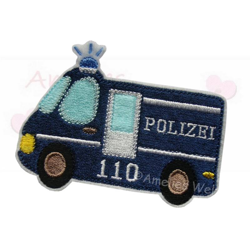 Applikation Aufnäher Schultüte Polizeibus Polizei Bus Auto Jungen Patch Flicken Button Filz Handmade Gestickt Applikation Aufnäher Schultüte Polizeibus Polizei Bus Auto Jungen Patch Flicken Button Filz Handmade Gestickt von ameliesweltstickt