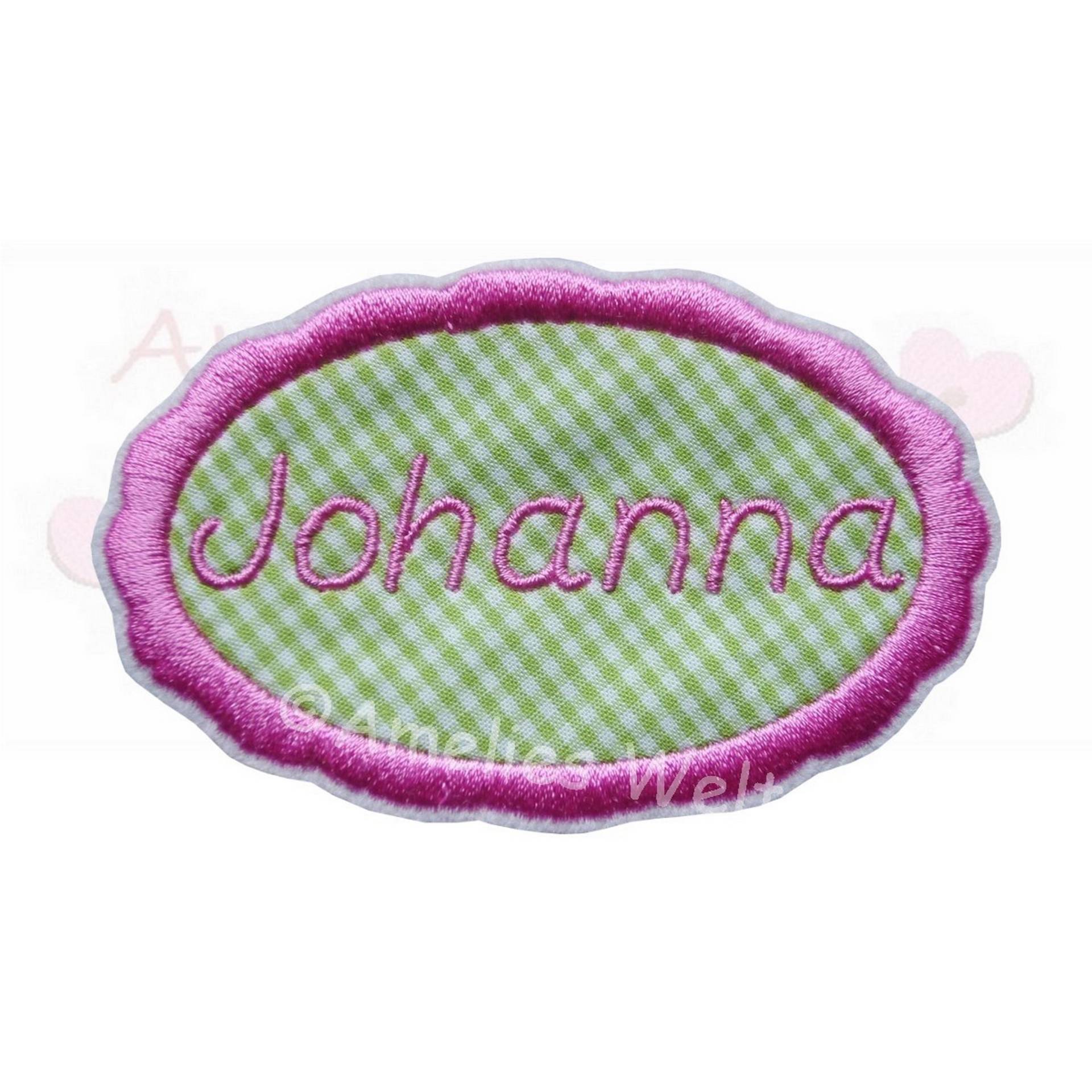 Applikation Button Mit Name Aufnäher Flicken Applikation Button Mit Name Aufnäher Flicken von ameliesweltstickt