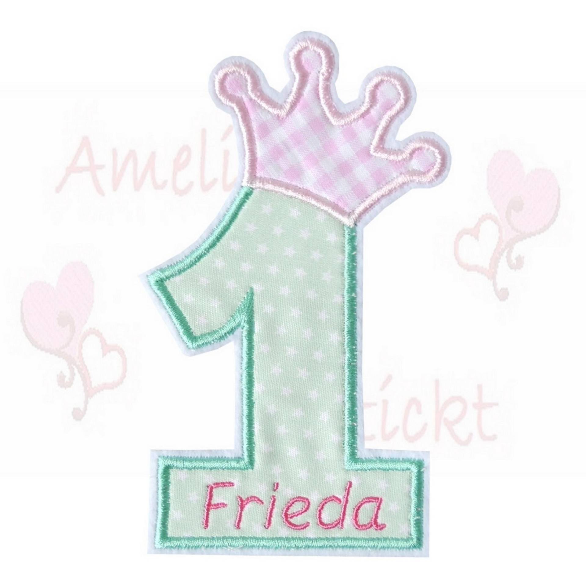 Aufnäher Applikation Zahl Mit Name Geburtstag Personalisiert in Mint Rosa Kariert Bügelbild Patch Kinder Babys Für Mädchen Aufnäher Applikation Zahl Mit Name Geburtstag Personalisiert in Mint Rosa Kariert Bügelbild Patch Kinder Babys Für Mädchen von ameliesweltstickt