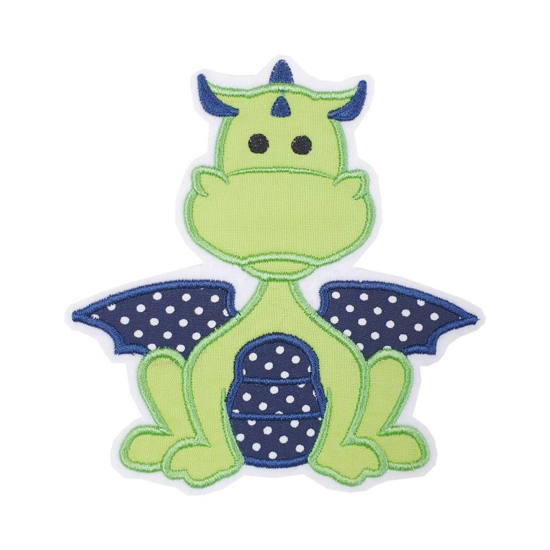 Aufnäher Drache Applikation Bügelbild Gestickt Flicken Patch Für Kinder Zum Geburtstag Zur Schultüte Schulkind in 2 Größen Erhältlich von ameliesweltstickt