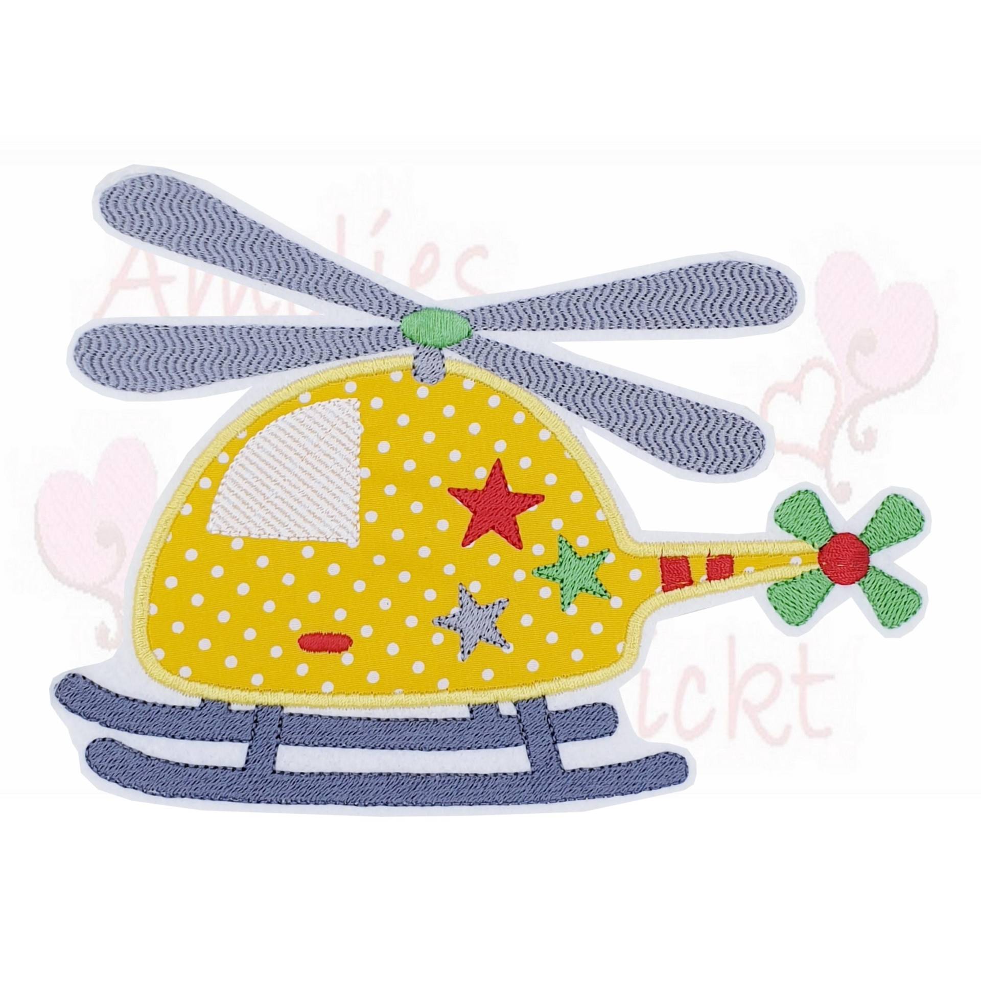 Aufnäher Großer Hubschrauber 11cm X 18cm, Applikation Bügelbild Filz, Flicken Patch Button, Zur Schultüte, Schulkind, Jungen Schulranzen Aufnäher Großer Hubschrauber 11cm X 18cm, Applikation Bügelbild Filz, Flicken Patch Button, Zur Schultüte, Schulkind, Jungen Schulranzen von ameliesweltstickt