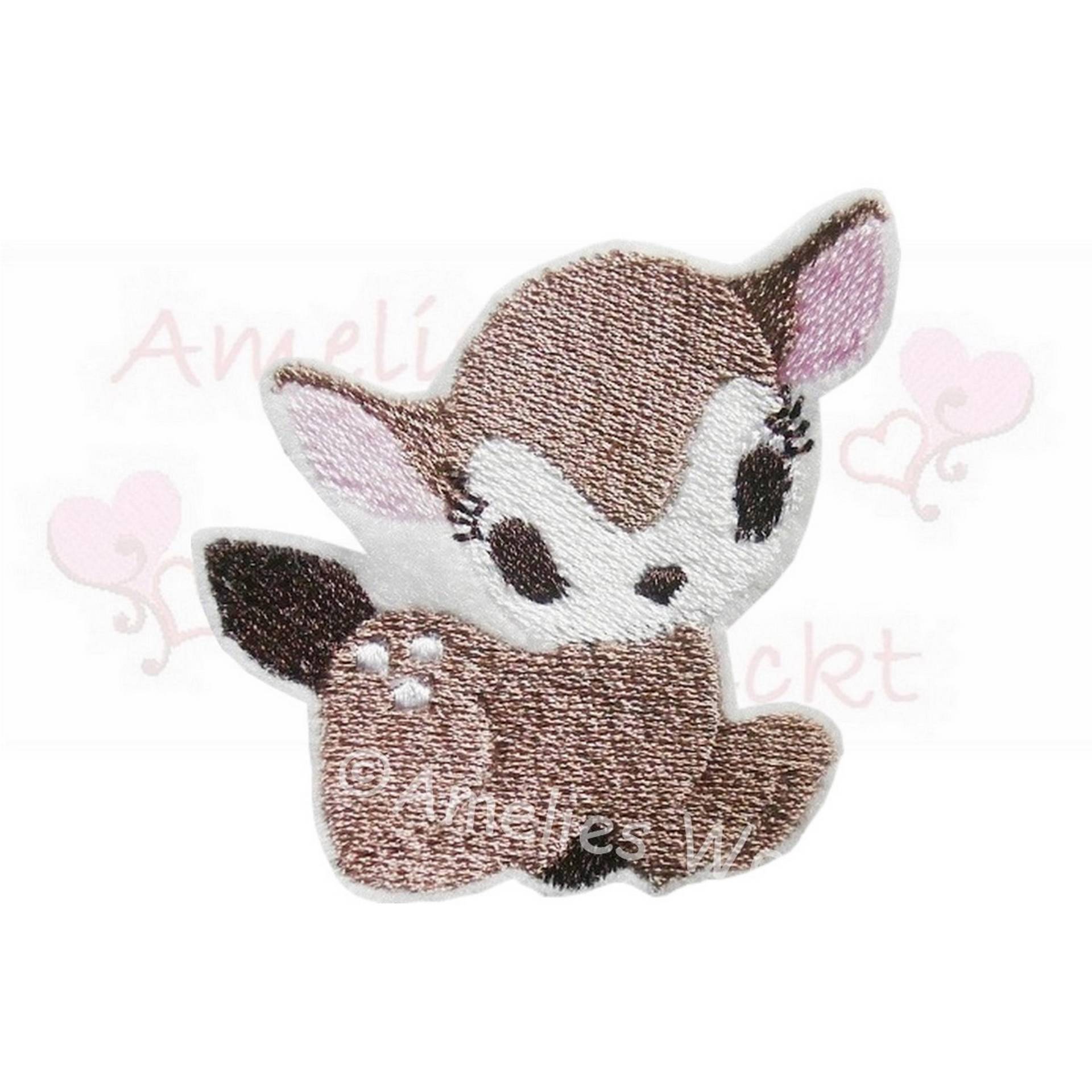 Aufnäher Reh Rehkitz Applikation Bügelbild Stickapplikation Aufnäher Reh Rehkitz Applikation Bügelbild Stickapplikation von ameliesweltstickt