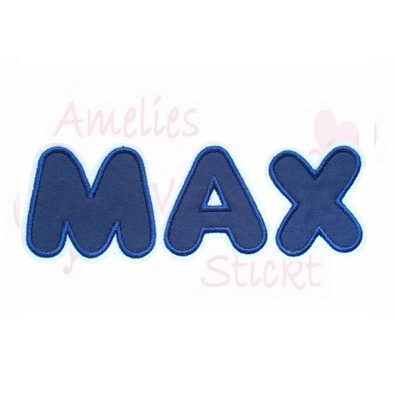 Buchstaben Aufnäher Baumwollstoff Gestickt Applikation Bügelbild Handmade Name von ameliesweltstickt