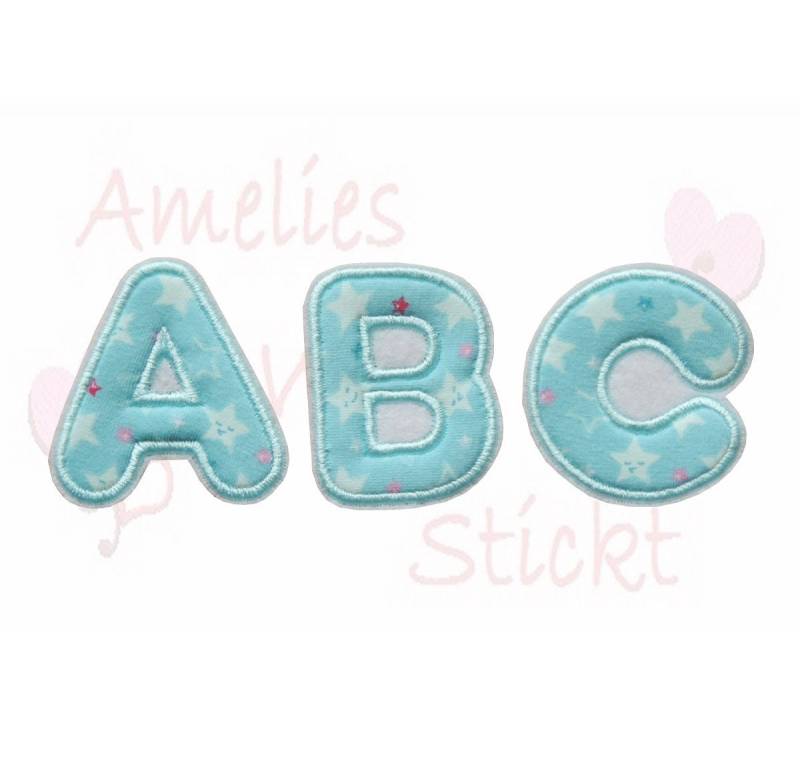 Buchstaben Buchstabe Applikation Aufnäher Name Mint Türkise Buchstaben Buchstabe Applikation Aufnäher Name Mint Türkise von ameliesweltstickt