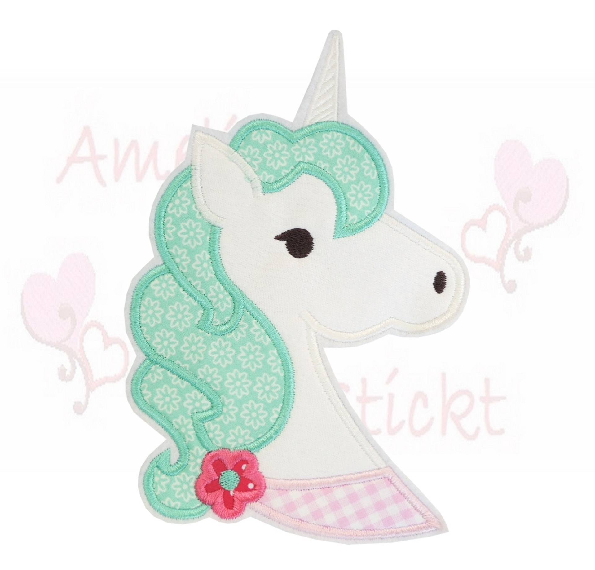 Einhorn Kopf in 3 Größen Applikation Aufnäher Türkise Mint Rosa Patch Flicken Einhornkopf Schultüte Schulkind Mädchen Stickerei Handmade Einhorn Kopf in 3 Größen Applikation Aufnäher Türkise Mint Rosa Patch Flicken Einhornkopf Schultüte Schulkind Mädchen Stickerei Handmade von ameliesweltstickt