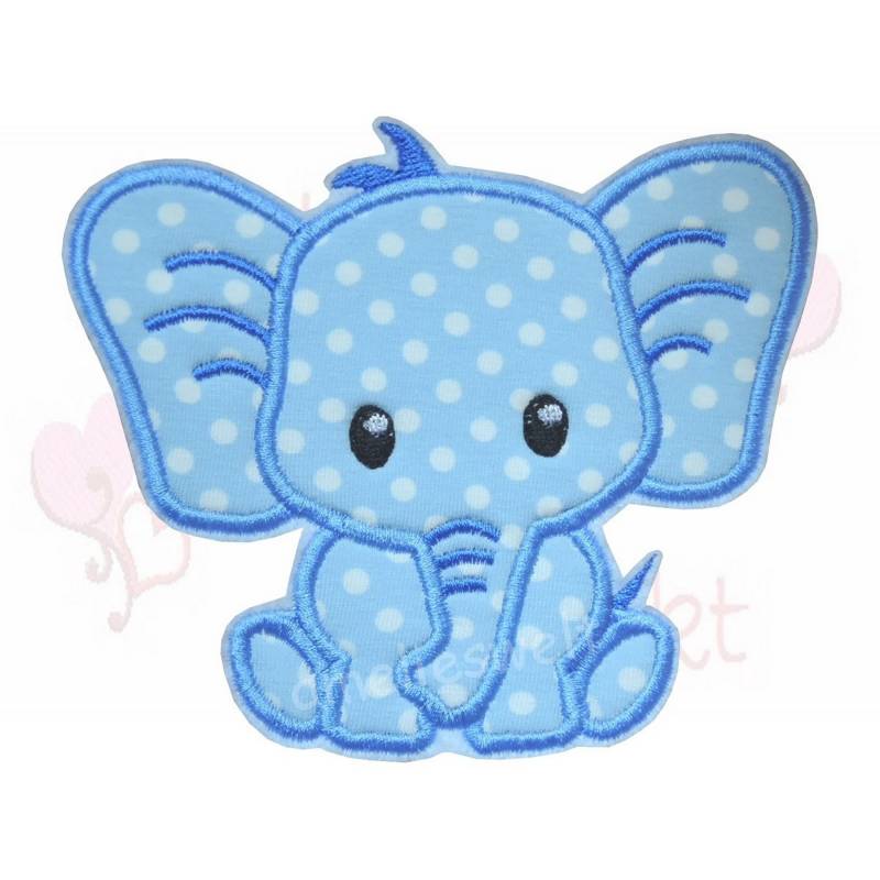 Elefant Xl Applikation Aufbügler Aufnäher Blau Gepunktet Aus Jersey Stoff Ganz Weich Elefant Xl Applikation Aufbügler Aufnäher Blau Gepunktet Aus Jersey Stoff Ganz Weich von ameliesweltstickt