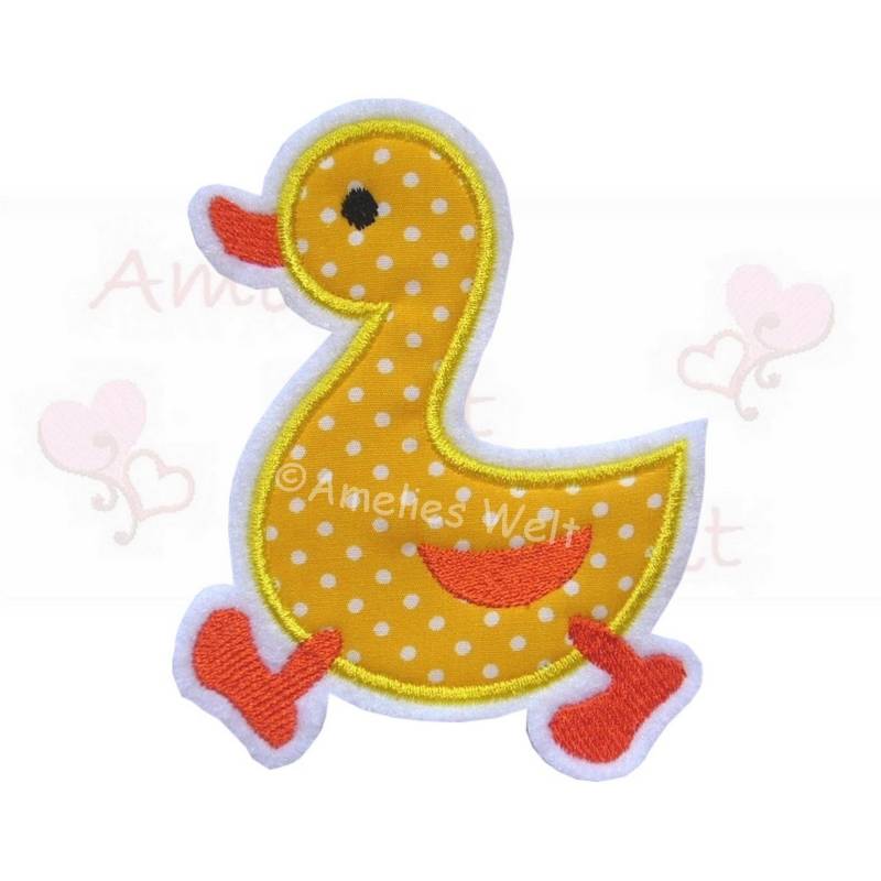 Ente Applikation Aufbügler Aufnäher von ameliesweltstickt