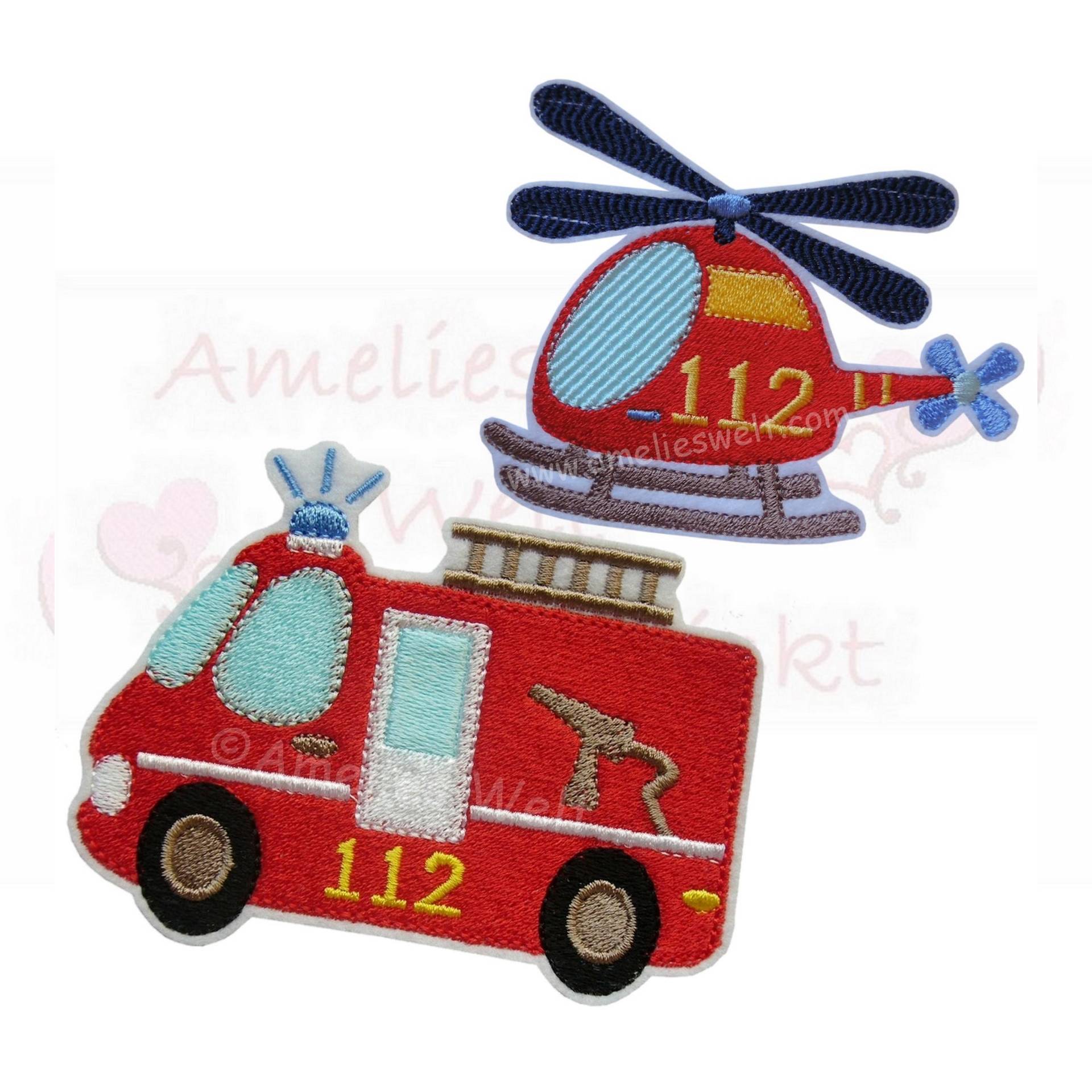 Feuerwehr Bus & Hubschrauber Im Set Feuerwehrauto Applikation Aufnäher Amelies Welt Stickt Stickapplikation Feuerwehr Bus & Hubschrauber Im Set Feuerwehrauto Applikation Aufnäher Amelies Welt Stickt Stickapplikation von ameliesweltstickt