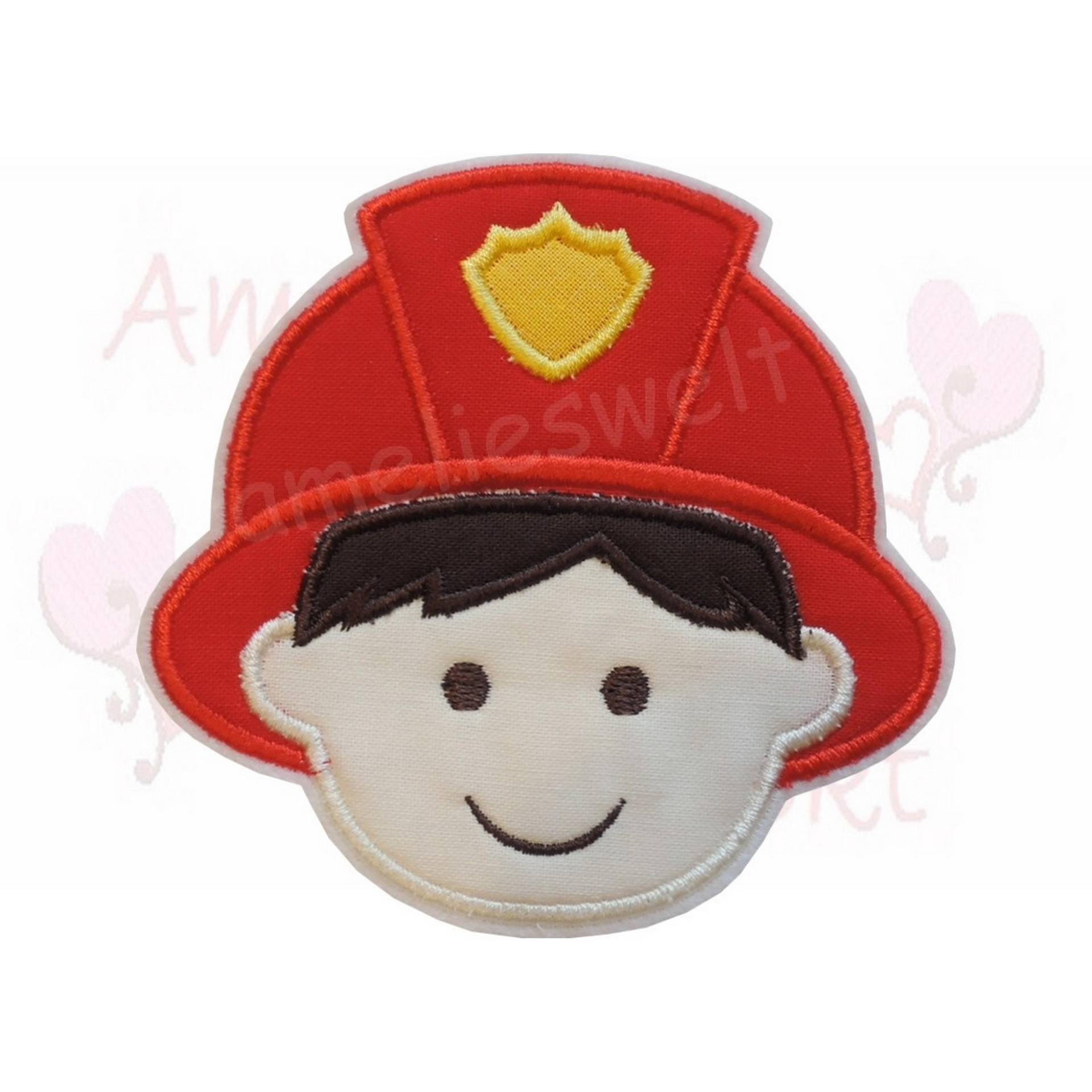 Feuerwehrmann Applikation Aufnäher Sticker von ameliesweltstickt