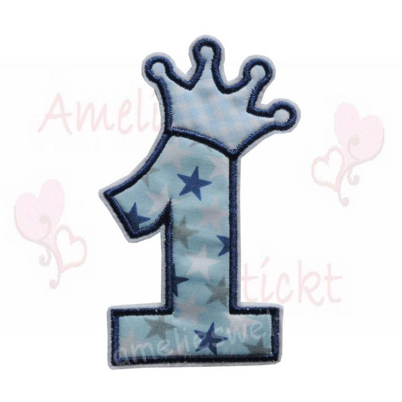 Geburtstags Zahl Xl Applikation Zahlen 1 - 9 Gerne Auch Mit Name Blau Sterne Geburtstags Zahl Xl Applikation Zahlen 1 - 9 Gerne Auch Mit Name Blau Sterne von ameliesweltstickt