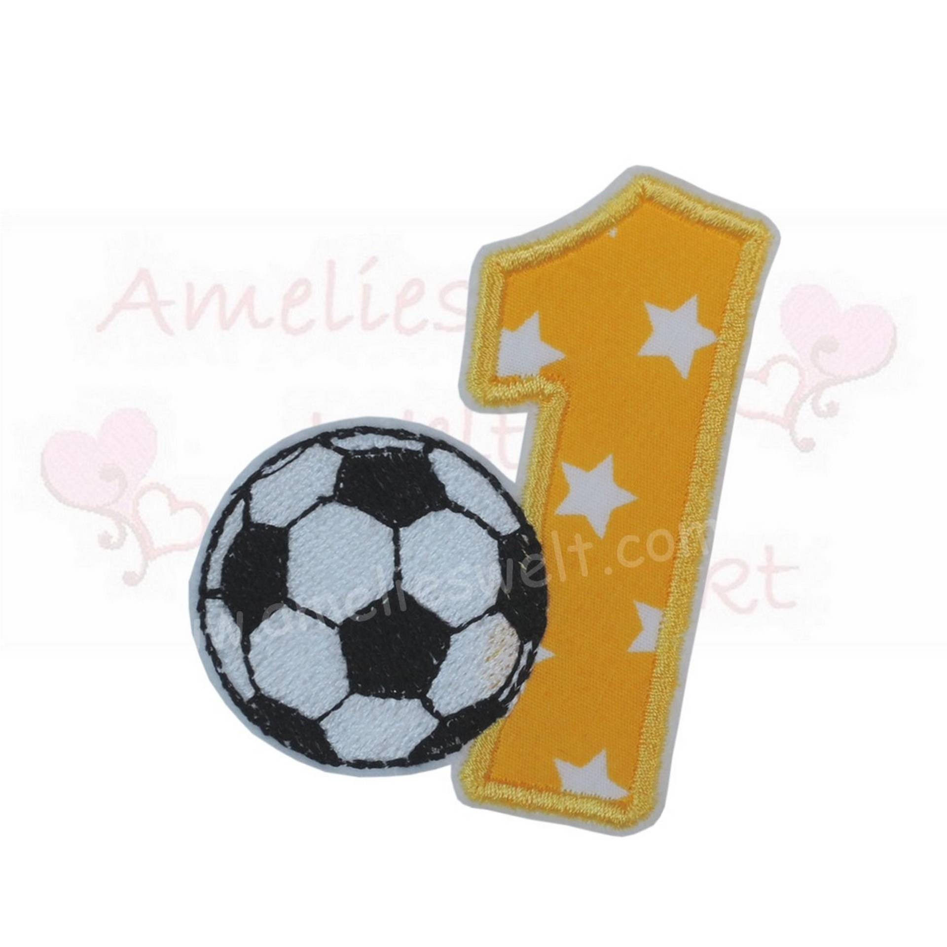 Geburtstagszahl Mit Fußball Zahl Aufnäher 1 - 9 Applikation Bügelbild Zum Geburtstag Stoffapplikation Erster Zweiter Dritter Geburtstagszahl Mit Fußball Zahl Aufnäher 1 - 9 Applikation Bügelbild Zum Geburtstag Stoffapplikation Erster Zweiter Dritter von ameliesweltstickt