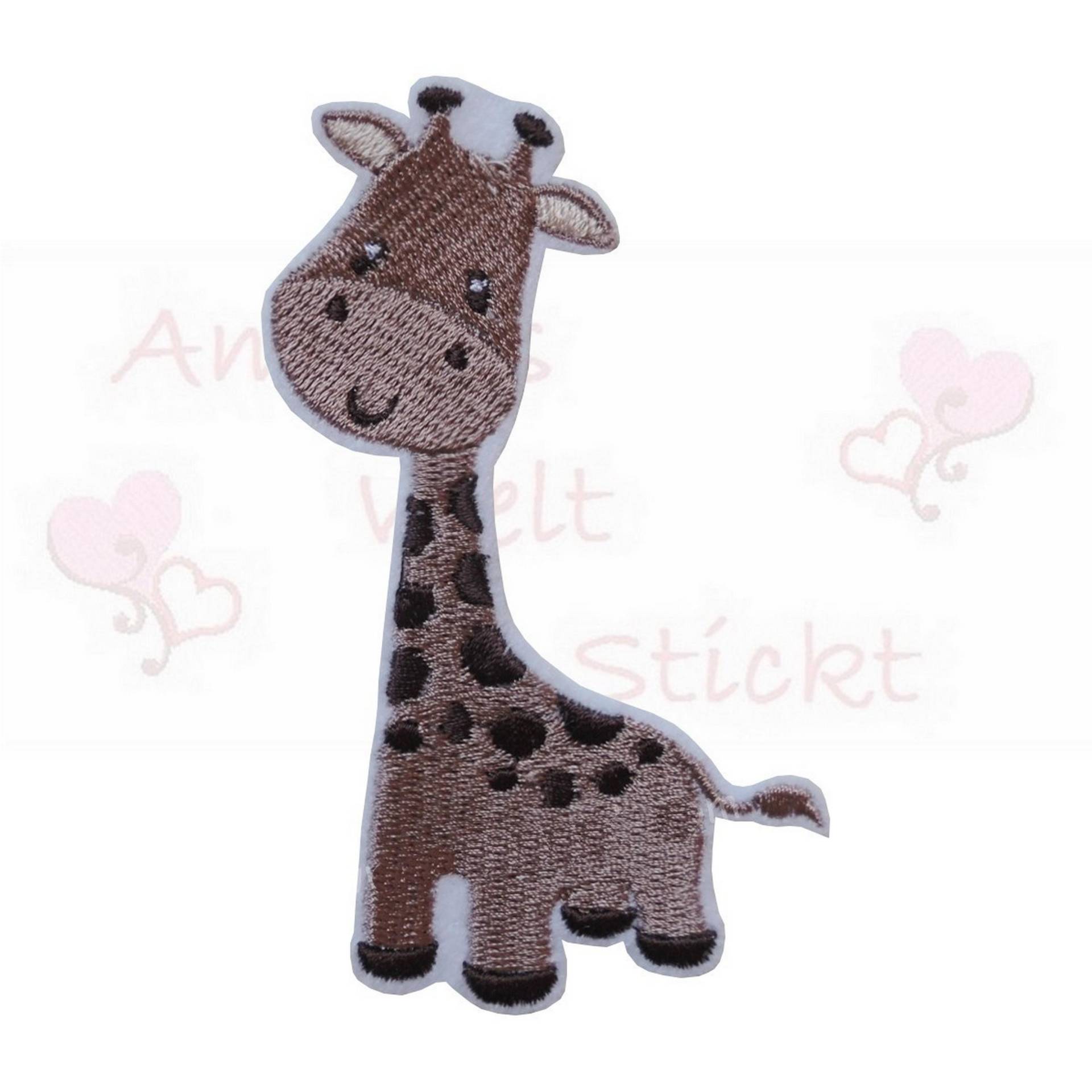 Giraffe Applikation Aufnäher Bügelbild Sticker Giraffe Applikation Aufnäher Bügelbild Sticker von ameliesweltstickt