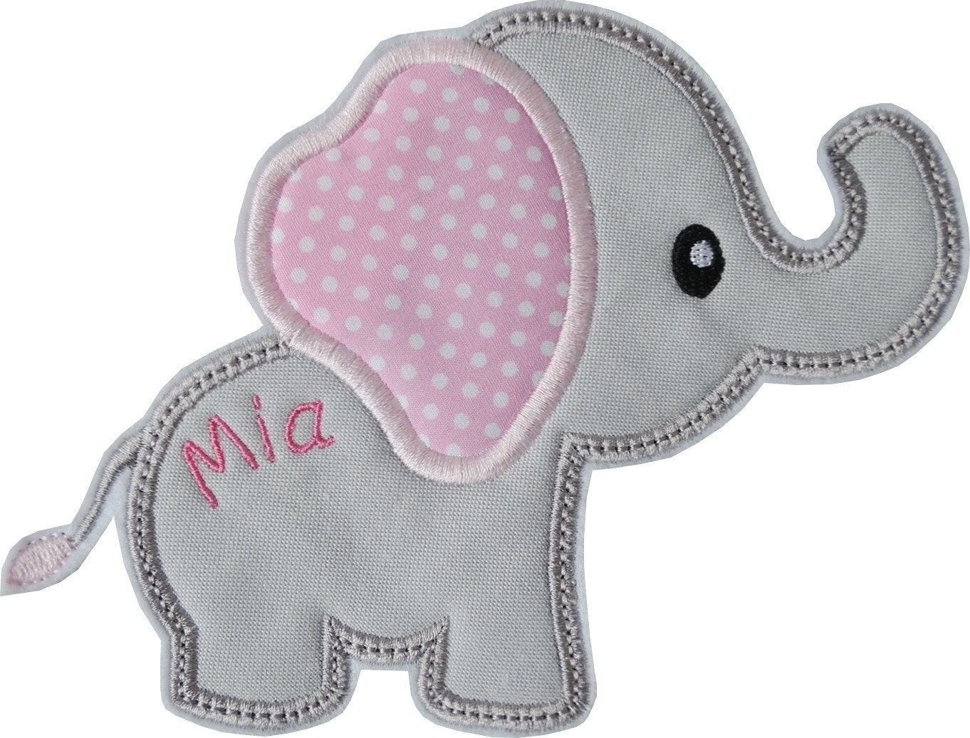 Großer Elefant Applikation Aufnäher Hellgrau Rosa Auch Mit Name Gestickt Personalisiert Stoffapplikation Großer Elefant Applikation Aufnäher Hellgrau Rosa Auch Mit Name Gestickt Personalisiert Stoffapplikation von ameliesweltstickt