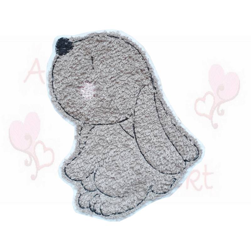 Hase Applikation Aufnäher Bügelbild Rabbit Stickapplikation Zum Aufbügeln Ostern Frühling Waldtiere Flicken Patch Button von ameliesweltstickt