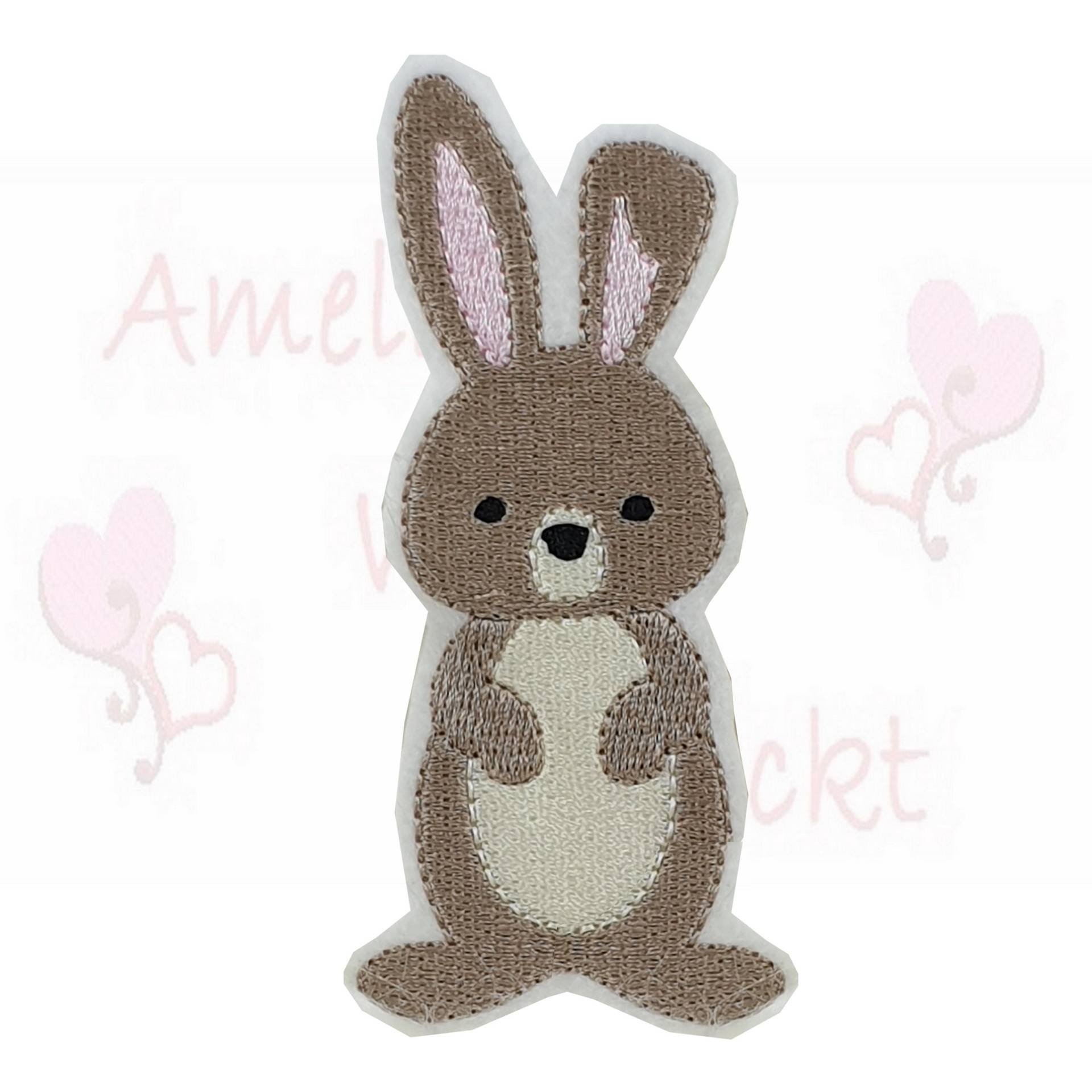 Hase Applikation Aufnäher Bügelbild Rabbit Stickapplikation Zum Aufbügeln Ostern Frühling Waldtiere Flicken Patch Hase Applikation Aufnäher Bügelbild Rabbit Stickapplikation Zum Aufbügeln Ostern Frühling Waldtiere Flicken Patch von ameliesweltstickt