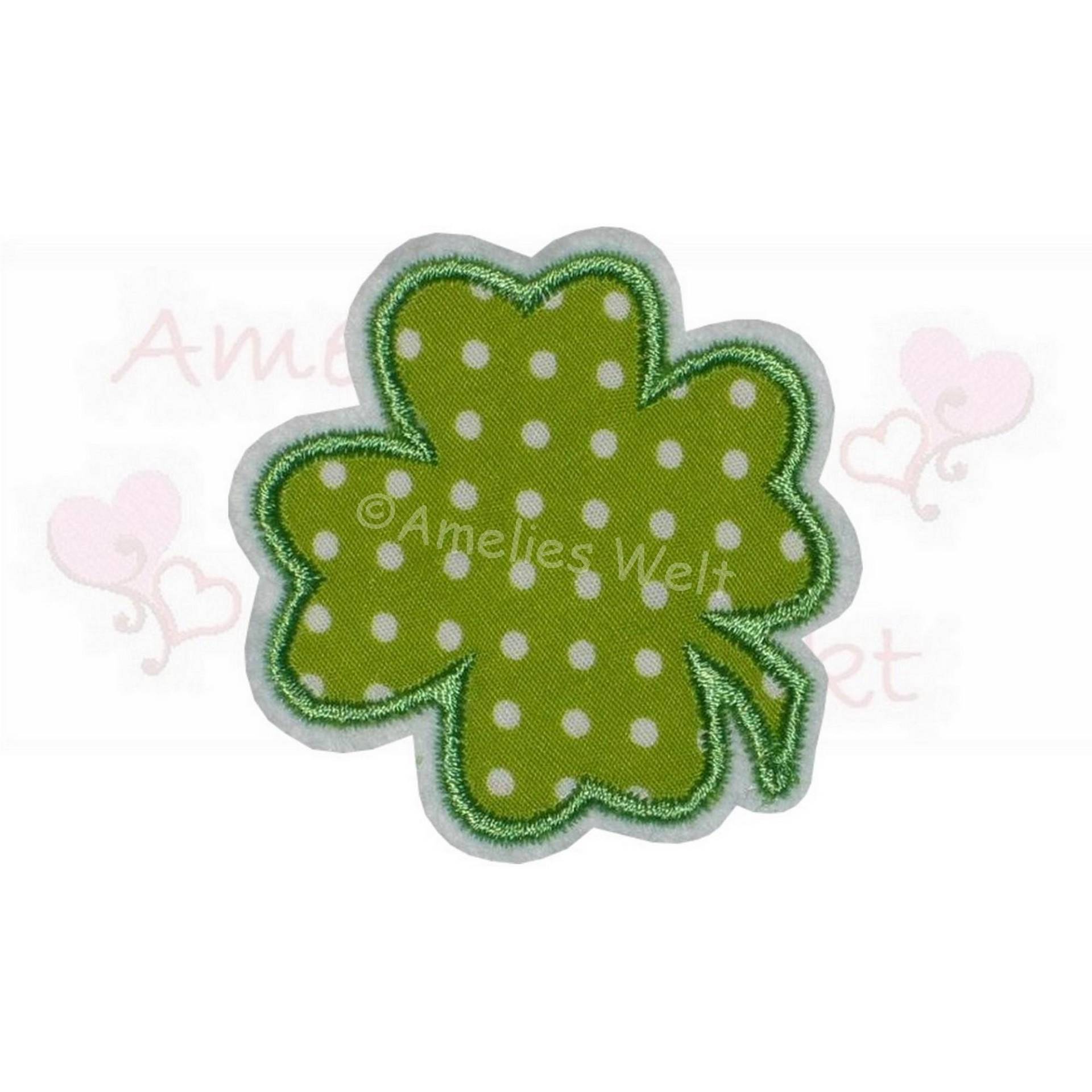 Kleeblatt Applikation Bügelbild Aufnäher Glücksbringer Patch Flicken Button Klee Kleeblatt Applikation Bügelbild Aufnäher Glücksbringer Patch Flicken Button Klee von ameliesweltstickt