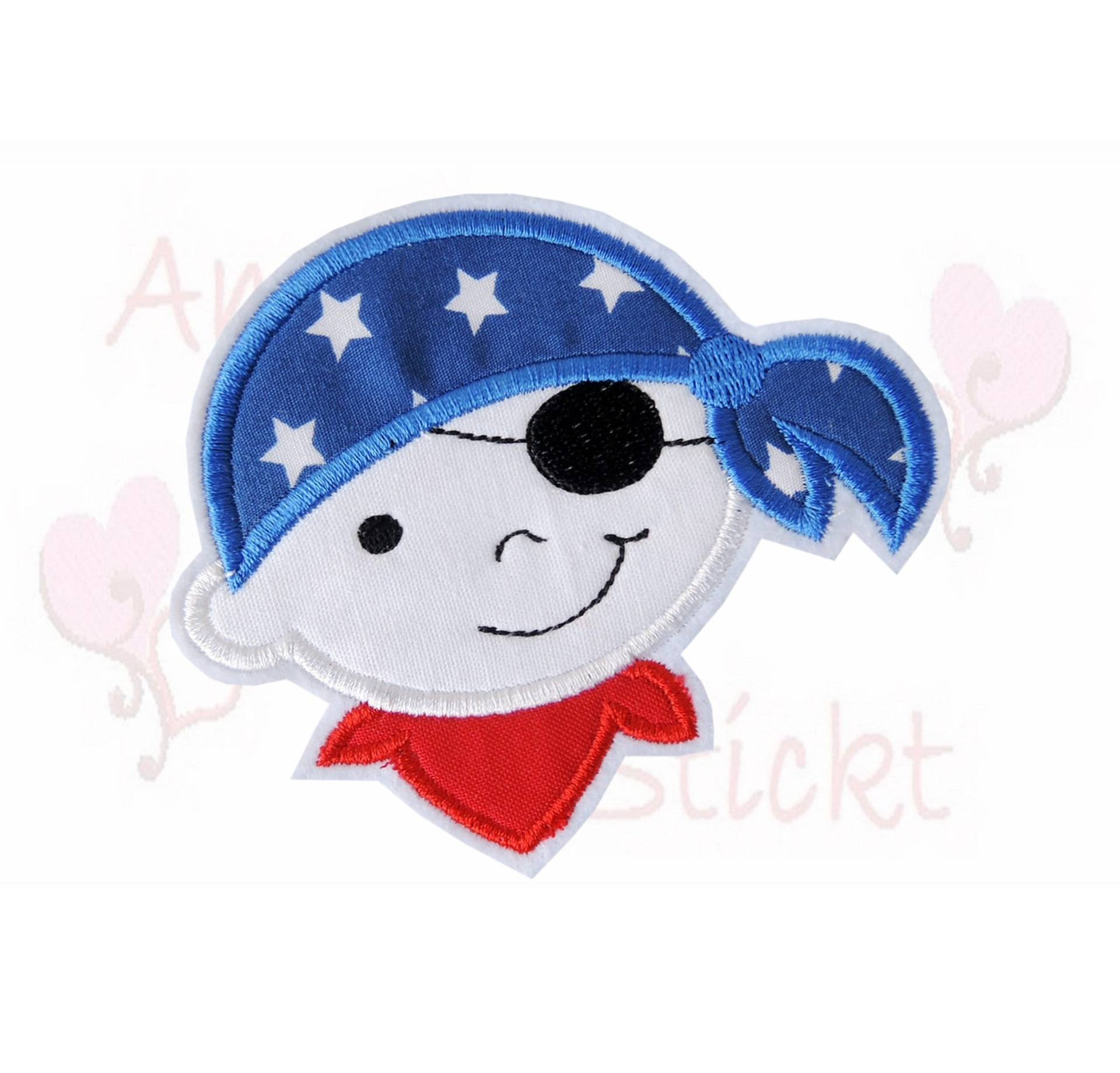 Pirat in Zwei Größen Applikation Aufnäher Schultüte Basteln Einschulung Pirates Patch Skull Stoffapplikation Gestickt Emblem Sternenstoff Pirat in Zwei Größen Applikation Aufnäher Schultüte Basteln Einschulung Pirates Patch Skull Stoffapplikation Gestickt Emblem Sternenstoff von ameliesweltstickt