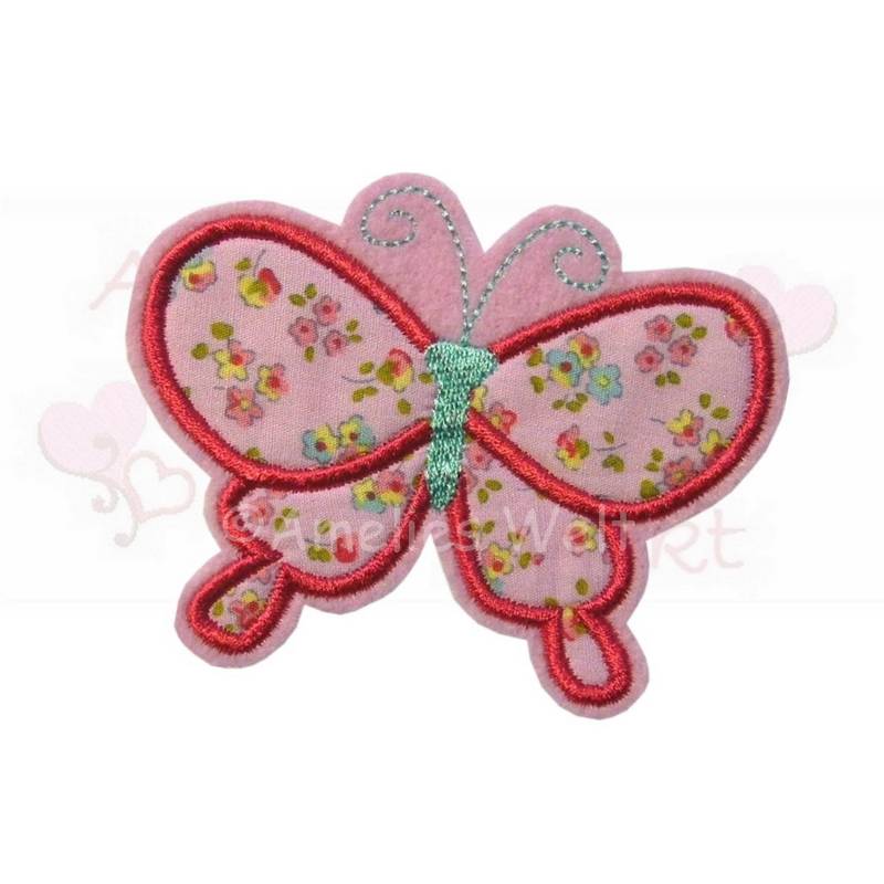 Schmetterling Aufnäher Applikation Patch Button Flicken Für Kinder Zur Schultüte Das Schulkind Zum Geburtstag Aufpeppen Handmade von ameliesweltstickt