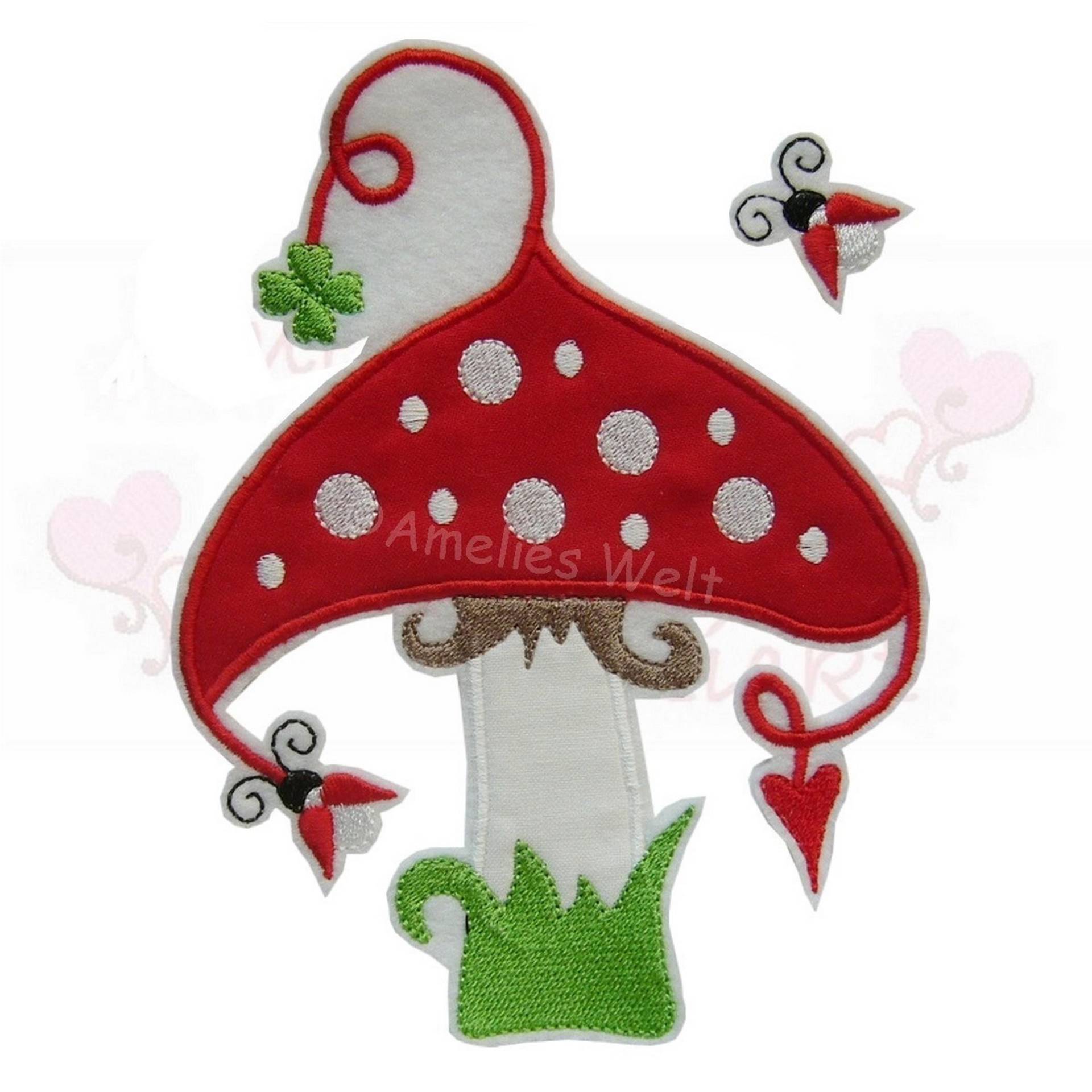 Süßer Pilz Glückspilz Aufnäher Applikation Bügelbild Gestickt Patch Flicken Für Kinder Jungen Und Mädchen Süßer Pilz Glückspilz Aufnäher Applikation Bügelbild Gestickt Patch Flicken Für Kinder Jungen Und Mädchen von ameliesweltstickt