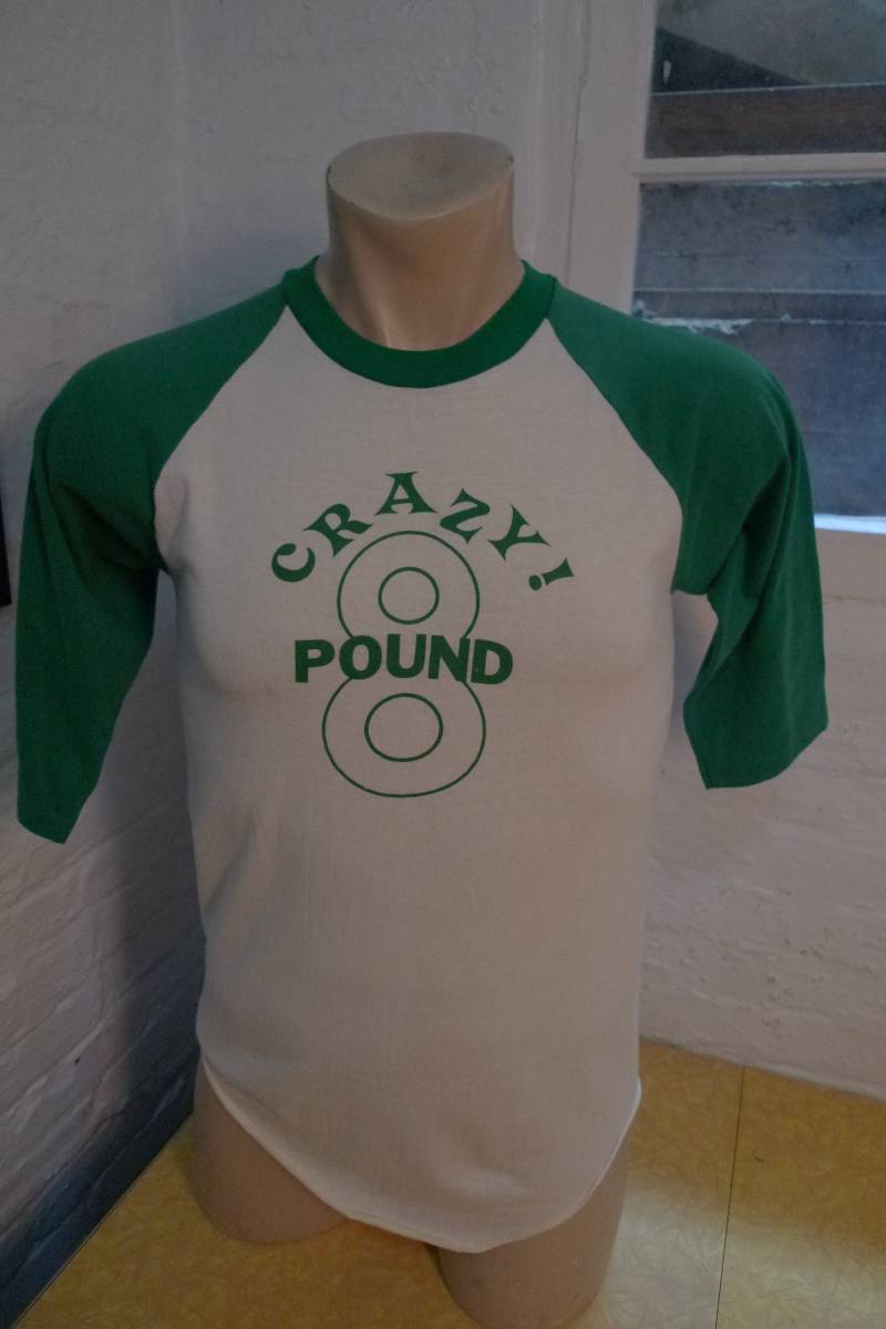 1970Er Jahre Crazy 8 Pound Single Stitch Raglan Shirt Herren Med | 42 von americanvintageprtld