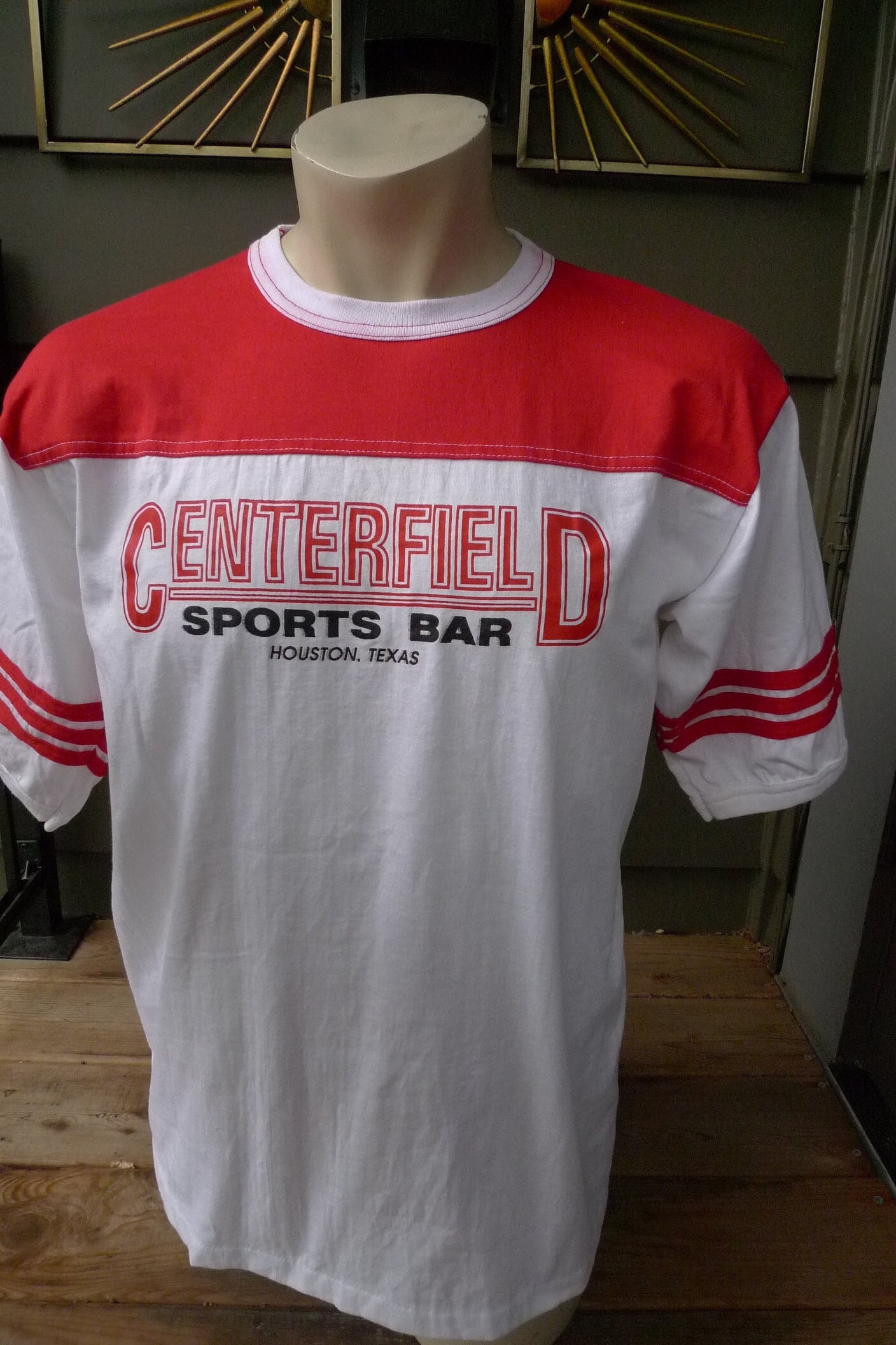 1980Er Jahre Centerfield Sport Bar | Houston Single Stitch Shirt Herren Xl | 48 von americanvintageprtld